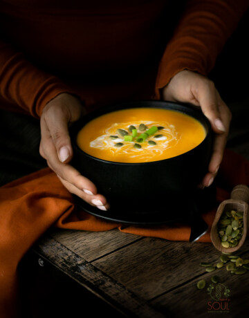 how to make pumpkin soup . Recipe by spiceupsoul