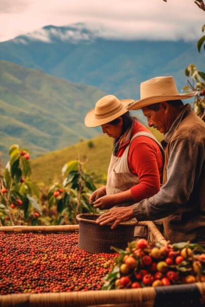 Colombian Coffee Farmer Poster